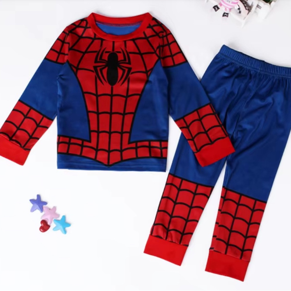 Boys size 6 Spider-Man Pajamas Costume Peter Parker